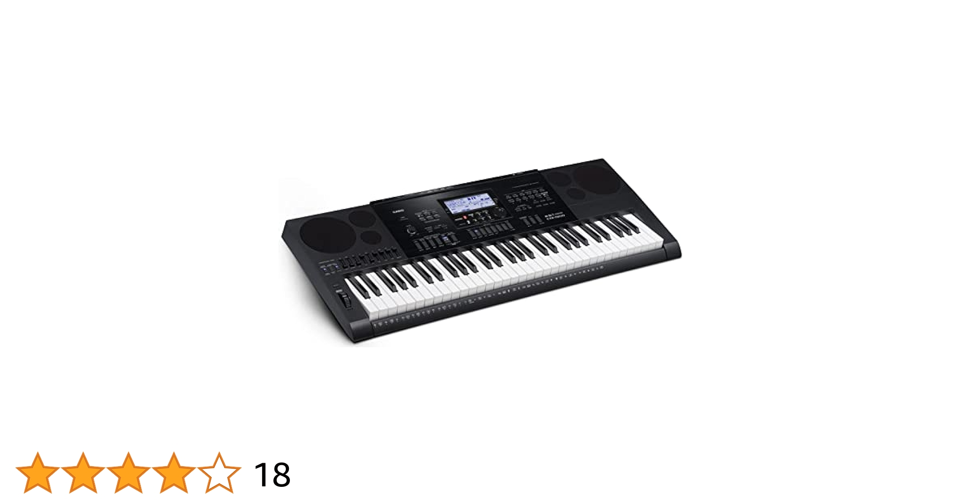 Casio CTK-7200 61-Key Personal Keyboard with Power Supply