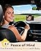 Rohent Baby Car Camera HD 1080P - Rear-Facing Infant Monitor with Night Vision Car Camera for Baby 150° Wide-Angle Lens Anti-Glare Screen Easy Install 360° Adjustable Display