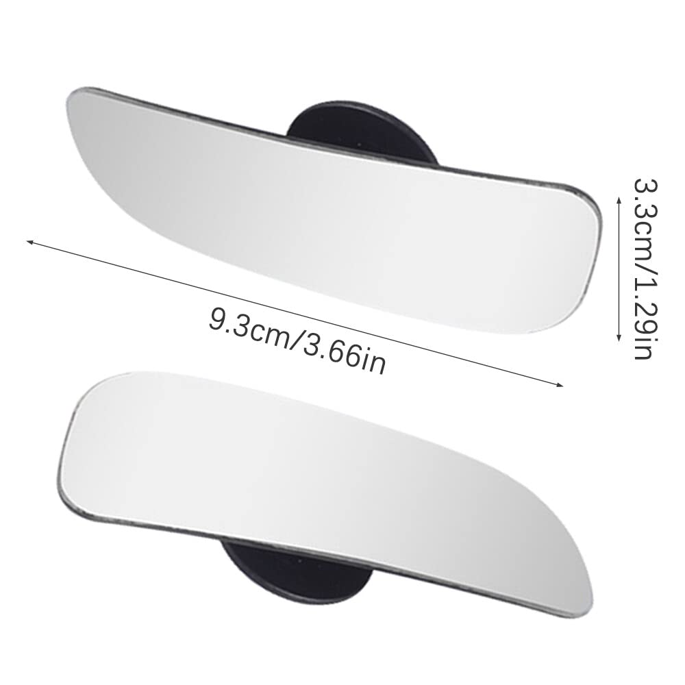 Greyoe Lot 2 Miroirs Convexes Angle Mort Voiture - Rétroviseurs 360° Rotatifs Pour Conduite Sûre