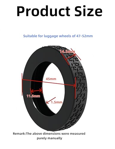 Pavnso10 Pack Upgraded Luggage Wheel Covers, Wear-Resistant Protector Cover Silent Suitcase Spinner Wheels, Shock Absorption Accessories for Carry-On Travel/Travelers2