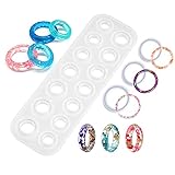 【Verschiedene Größen und Ausführungen】 - 9 Ringe in 8 Größen (2,8 cm, 2,9 cm, 3 cm, 3,1 cm, 3,2 cm, 3,3 cm, 3,4 cm, 3,5 cm) und 3 Größen (54 mm, 58 mm und 60 mm) )) 6 Armbänder. Verschiedene Größen und Ausführungen können Ihren Anforderungen entsprechen. DIY Harz Ring Schmuck machen Kits in verschiedenen Größen, geeignet für Mädchen, Frauen, Männer.