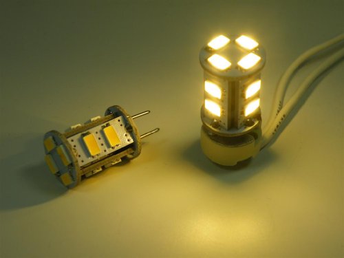 GY6,35 LED Leuchtmittel 12x5630 SMD LED Zylinder warm weiß 3200K 220m 2,3W=20W Cover