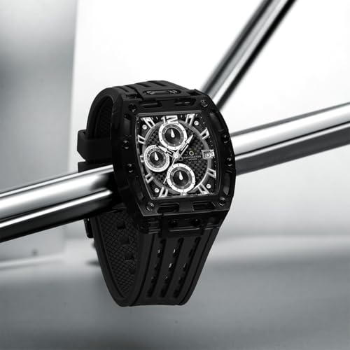 Image of Carlington Nitro Analog Chronograph Men's Polyurethane Strap Wrist Watch | Quartz Movement | Water & Shock Resistant Watch for Men | Casual & Formal Wear - CT 7105