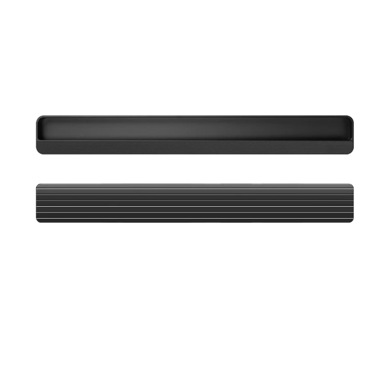 ATEUXOL Recessed Door Handles Closet Door, Cabinet, Drawer Invisible Handle Slotting Embedded Grooving Hidden Push Pull Shift Door(Dumb Black 400mm)