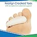 VIVEsole Hammer Toe Crest Cushion & Buttress Pad - Reduces Pressure from Calluses & Hammer Toes (Pair) - For Left & Right Feet - Toe Separator Corrector for Curled, Crooked, Curved, Overlapping Toes
