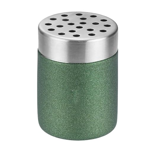 Tarro de especias, de sal, azucarero de acero inoxidable con agujeros, recipiente de almacenamiento para alimentos, especiero, bidón de cocina