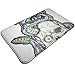 Produktbild SESILY Surround Skull Print Türmatte Badematte Eingangsmatte Bodenmatte Teppich Innen- / Haustür/Badematten 40X60CM