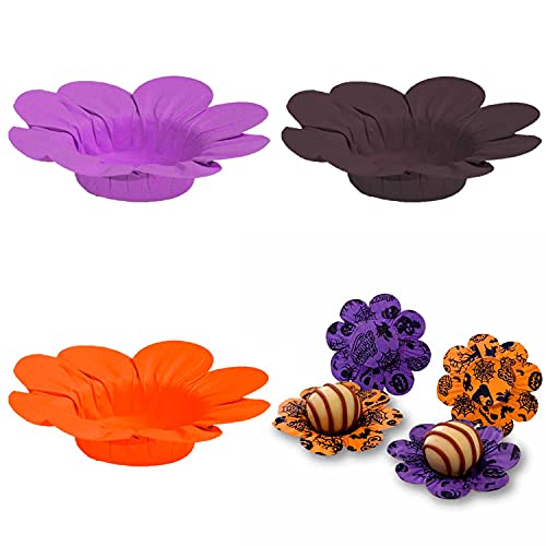 30 Forminhas Festa de Halloween Docinhos e Brigadeiro (Laranja)