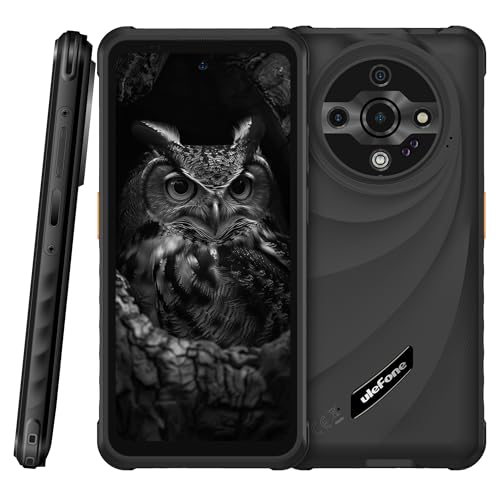 Ulefone Armor X31 Pro 5G Smartphone Resistente, Cámara 64MP+25MP (Visión Nocturna y Linterna Antirreflejo), 5G 16GB+256GB, 6,56' HD+ 120Hz, IP68 Móvil Antigolpes Android 14, GPS NFC Negro