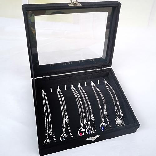 Joyero caja de presentación para evitar collares enredados y polvo 4