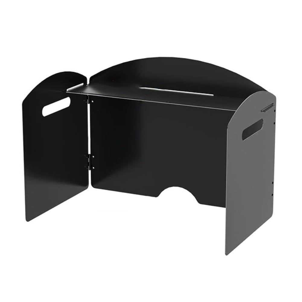 Pare-vent pliable pour réchaud de camping FACAIIO en alliage 100x30cm