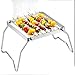 Grillrost Klappbar, Campinggrill, Tragbar Edelstahl Grillgitter Grillrost Klappbar Campinggrill, Leicht Zusammenklappbares Kochzubehör für Camping, Wandern, Picknick, Outdoor Grillfeste