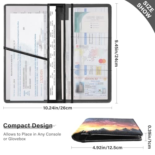 Organizador para Documentos de Cuero Slim miniatura 3