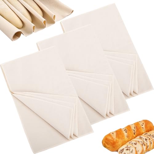 3PCS Heavy Duty Bread Proofing Cloth for Baguette & Loaves