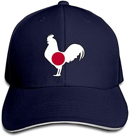 Hdadwy Cappello da Baseball con Gallo Bandiera Giapponese Cappello da Sandwich Regolabile Cappello da papà in Denim Cappello da Camionista Cappello da Cowboy Hip-Hop per Uomo Donna