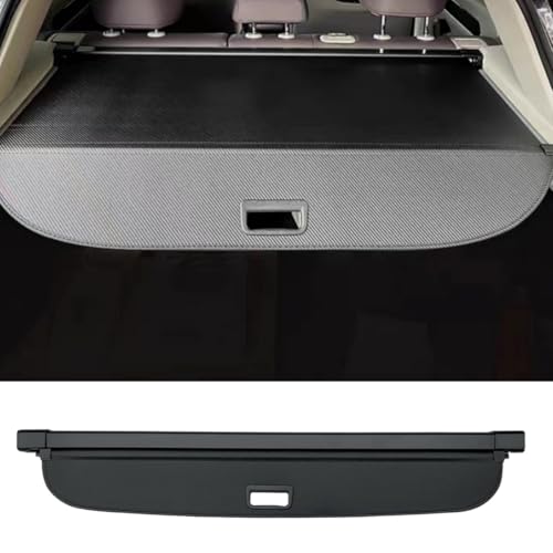 Okutech Black Retractable Cargo Cover Compatible with Hyundai Santa Fe 2007-2012 5 Seat Rear Cargo Privacy Screen Car Trunk Luggage Cargo Security Shade Shield (Directly Fit in Carbon Fiber Style)