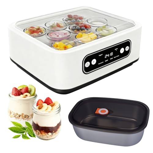 Turmegtt Yaourtière, Avec 9 Pots Verre 100 ml, Machine...