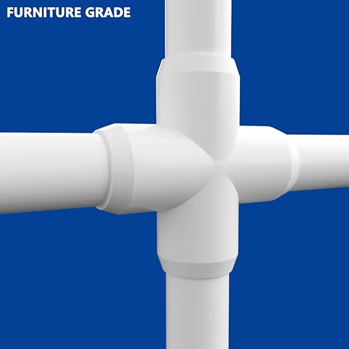 Miniatura 3 de letsFix Conectores de tubería de PVC cruzados de 1 pulgada, codo de PVC de grado mueble, construir proyectos de PVC de alta resistencia, se adapta a