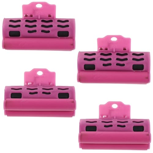 OUNONA Lot de 4 pinces à bigoudis chauffantes - Grandes et petites pinces à bigoudis en plastique - pour coiffure en salon ou pour festivals