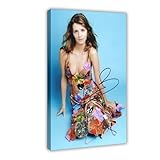 ZGHQHCDRH Poster autographe Mischa Barton (1) sur toile - Dcoration murale pour salon, chambre  coucher - 30 x 45 cm