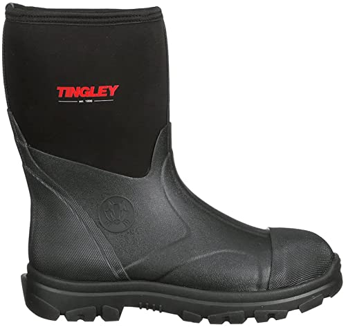 Tingley Badger 87121 Mid-Calf Boot, Men's 11 / Women's 13, Black