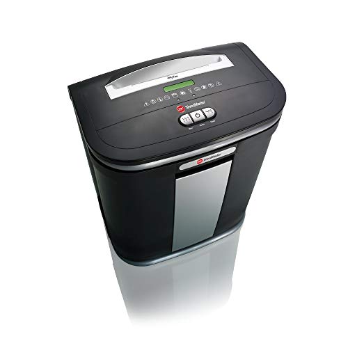 Gbc Paper Shredder, Shredmaster, Jam Free, 12 Sheet Capacity, Micro-Cut, 1-5 Users, Sm12-08 (1758496) , Black #TOP12