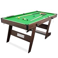 HLC 6FT Billardtisch klappbar mit kompletten Zubehör, Pool-Billardtische, Multifunktionstisch Spieltisch für Ihre Familie und ihre Kinder.