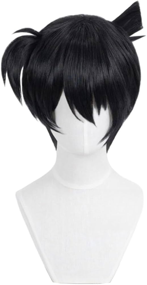 Amazon.co.jp: コナン コスプレウィッグ ブラック 短髪 コミケ かつら