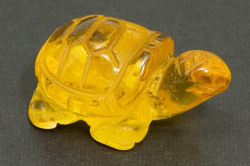 Amazon.co.jp: 【石流通センター】【彫刻置物】かめ シトリン