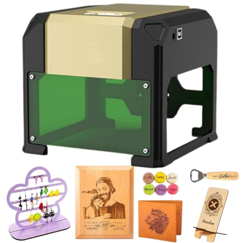 Incisore laser 2 in 1 e taglierino, precisione ultra HD per legno, vinile, pelle, vetro, ideale per fai da te e design di logo