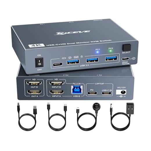 KVM Switch for Laptop and Desktop