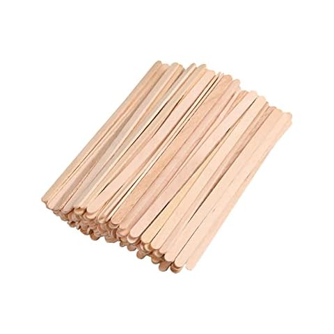 FSSTUD 200 Pcs 11cm Wooden Coffee Sticks Wood Stir Sticks Ice Cream Drink Sticks Wood Beverage Stirrers Tea Stirring Stick Cover
