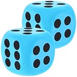 ibasenice Lot De 2 Dés Géants en Mousse Eva 3.15 Pouces Accessoires De Jeu...
