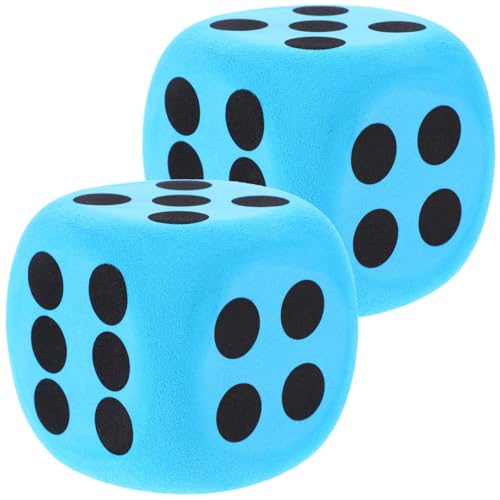 ibasenice Ditali in Schiuma all'ingrosso - Dadi a Punti di Schiuma Giganti Set Di Dadi in Schiuma Eva Grandi Blocchi Quadrati Dadi in Schiuma Forniture Per Festa All'aperto per Gioco Giochi