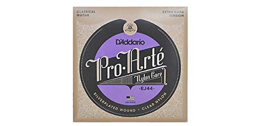 DADDARIO (�_�_���I) �N���V�b�N�M�^�[�� EJ44 Pro-Arte Nylon Core - Silver/Clear/Extra Hard