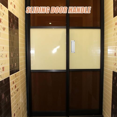 Kisangel Manija Empotrada Oculta Tirador Empotrado para Puertas Correderas Aleación de Aluminio 128mm de Separación de Agujeros Herrajes Ocultos para Puertas de Bolsillo miniatura 6