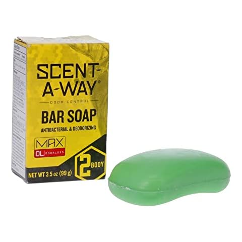Hunters Specialties Scent-A-Way MAX Bar Body Soap - Hunting Odorless Green Soap Scent Eliminator for Hunters, Trappers, Anglers, and Campers - 3.5 Oz Bar Cover