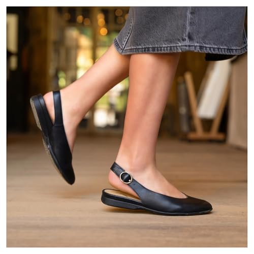 Image of Dansko Lea Slingback Flats for Women - Comfortable Flats with Arch Support for Comfort