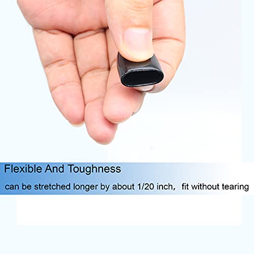 Image of Acocony 1 /2 Inch Rubber Cap (12.70 mm) Round Black Pack of 12 | 0.5 inch PVC Rubber End Caps Dustproof, Protective & Aesthetic Flexible Covers for Tubing, Pipes, Poles, Bolts & More