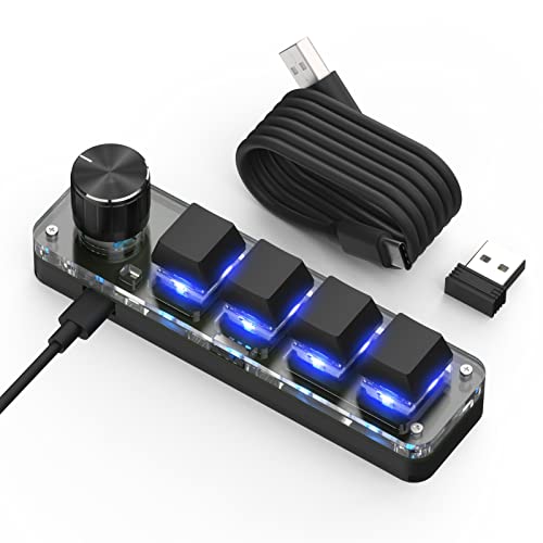 Teclado Mecánico Macro Keypad Conectividad 2.4G Bluetooth USB-C
