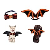 Bat Wings Pet Costume, Halloween Bat Wings Pet Bat Costume, Halloween Cosplay Costumes for Dogs and Cats, Decoration Accessori