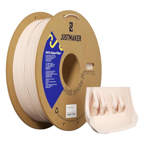 Filament PETG 1.75mm 1kg fibre de verre rose crème bobine imprimante 3D