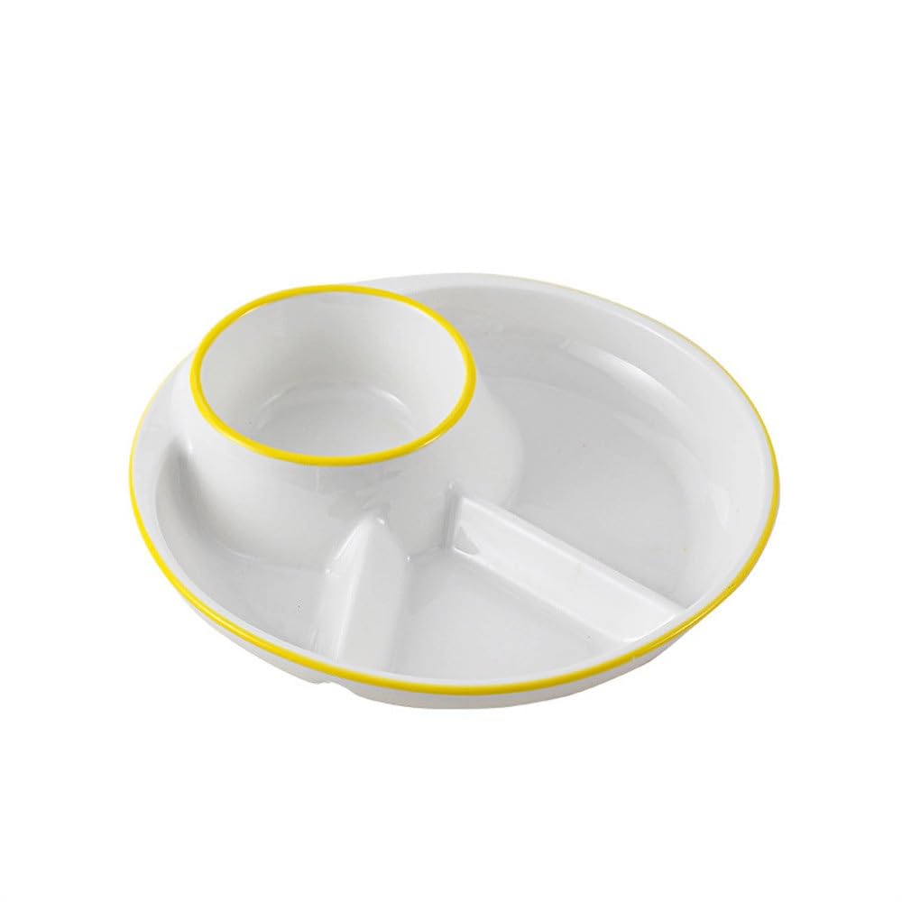 Assiettes compartimentées pour la Maison Scandinavian Home Assiette compartimentée en céramique pour Une Personne (Couleur 3 23 x 5 cm)
