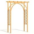 YITAHOME 7.1FT Solid Wood Garden Arch with Trellis for Climbing Plants, Wooden Garden Arbor Plant Stand for Wedding Ceremony Birthdays Parties Proposals, Decor for Indoor Outdoor Backyard