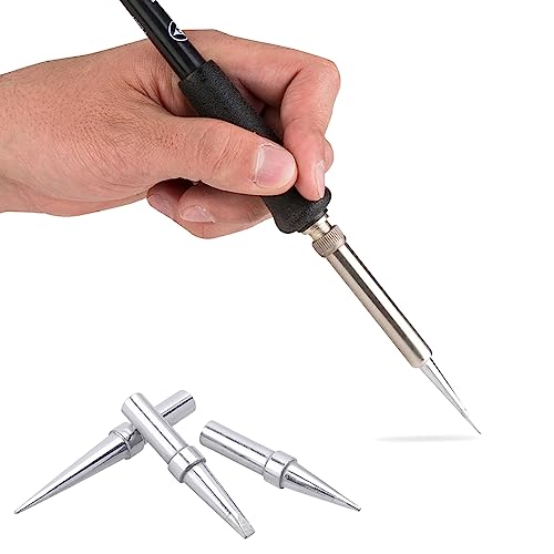 Image of Mesee 6 Pieces ET Series Soldering Tips Kit Lead-Free Solder Iron Tip Welding Head Tool ETA ETB ETH ETK ETO ETS Soldering Iron Tips Replacement Weld Repair Accessory