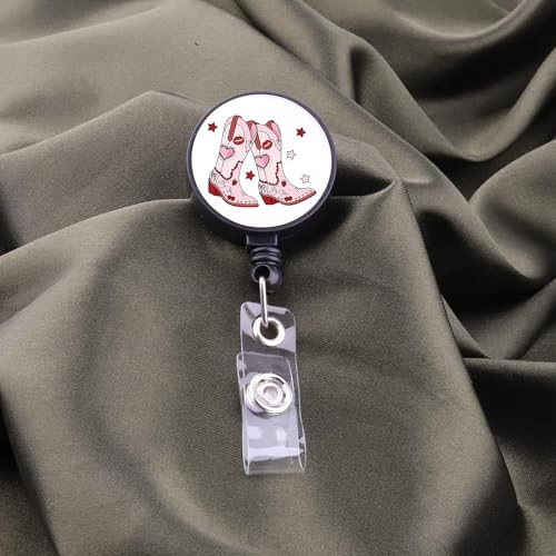 Enrouleur de badge rétractable robuste BEKECH avec clip amovible bottes