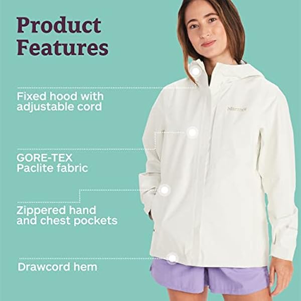 Marmot Wm's Minimalist Jacket Giacca Antipioggia Rigida, Impermeabile Leggero, Antivento, Impermeabile, Traspirante Donna