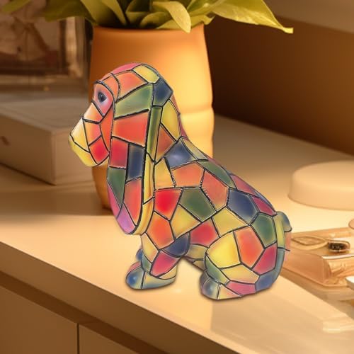 Lampe mignonne LED déco maison : lampe de table résine originale - 2