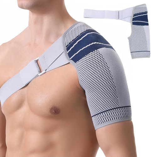Eniyou Epaule Droite Gauche Femme Attelle Epauliere Attelle Epaule Gauche Droite Homme Conception Ajustable Confortable Et Légère Idéale Pour Soulager Les Douleurs Et...