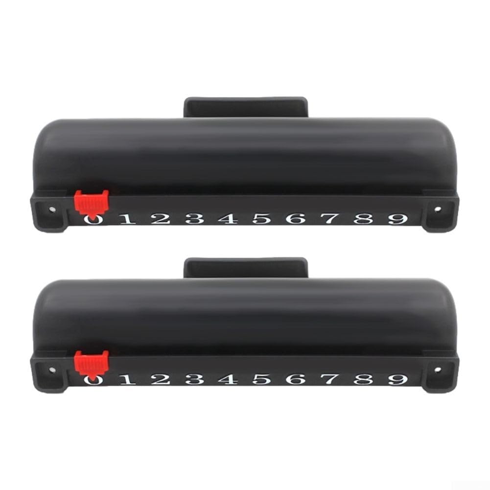 Air Hockey Table Scorekeeper Scoring Unit - 2 Pack, Plastic Digital Scoreboard 255 x 117 mm for Tabletop Hockey Game Replacement, Black